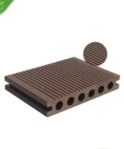 Tấm gỗ nhựa composite sàn ngoài trời lỗ tròn